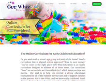 Tablet Screenshot of geewhizeducation.com